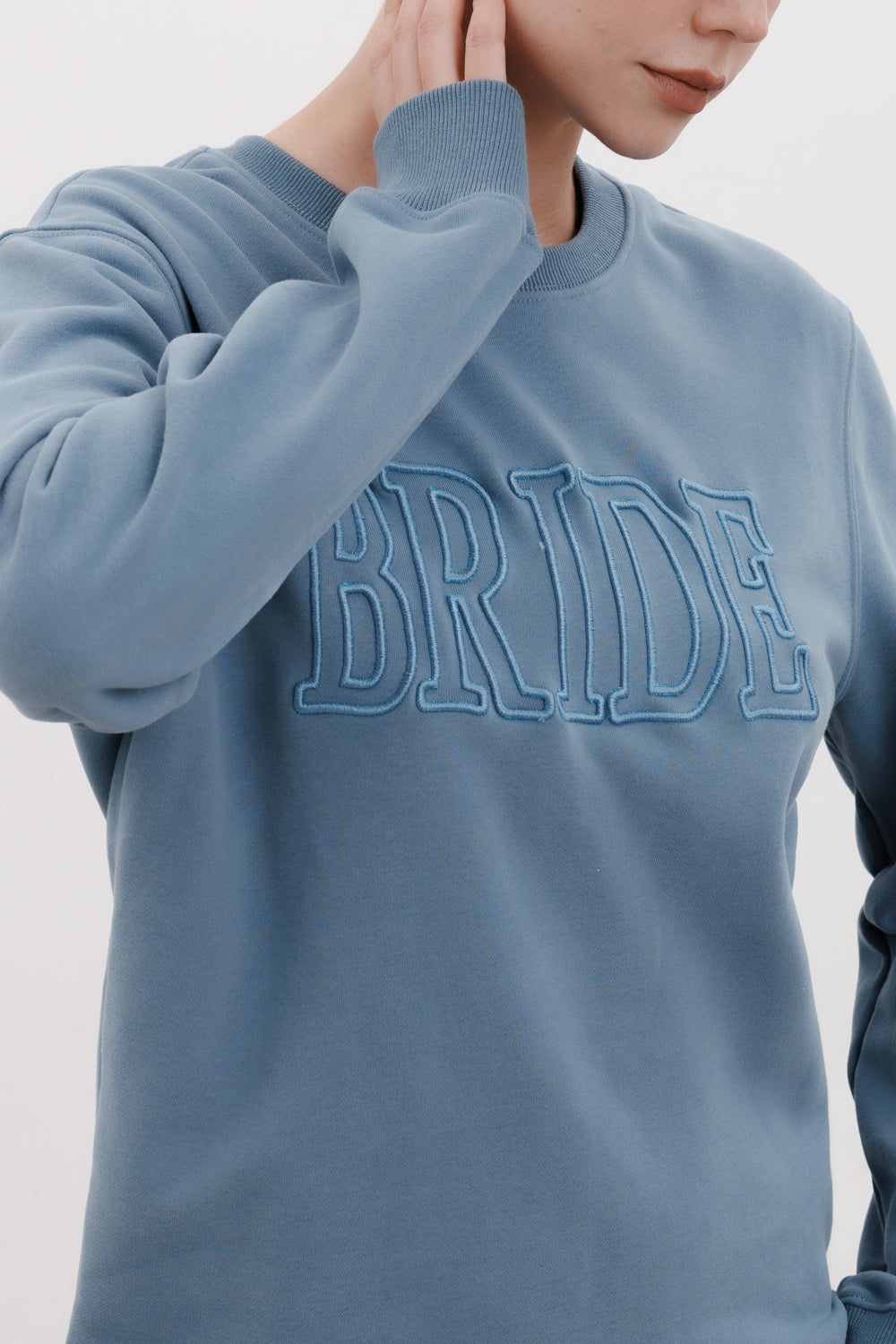 Hollow BRIDE Embroidered Sweatshirt